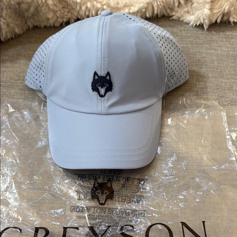 Grayson Wolf blue Cap with Wolf Logo NEW